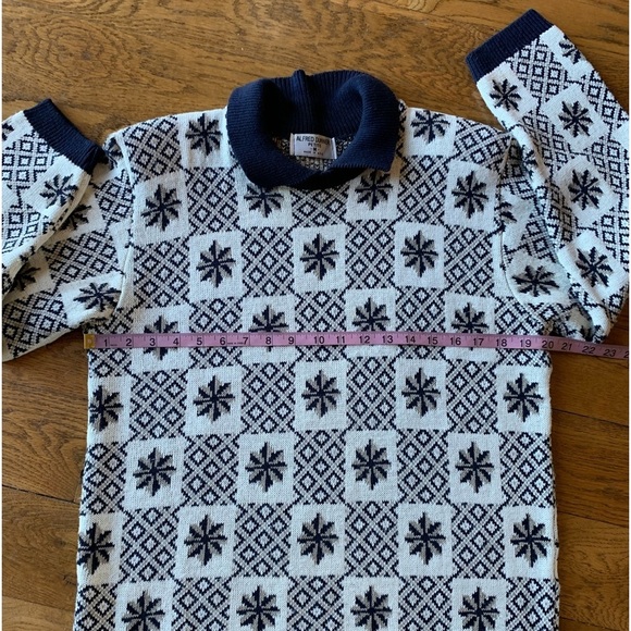 Alfred Dunner Navy‎ Sweater Geometric Print - Picture 6 of 11